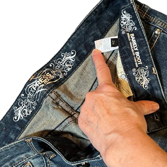 Women's Express Jeans Barely Boot Stella Regular Fit Low Rise, Size 2S - Picture 5 of 7